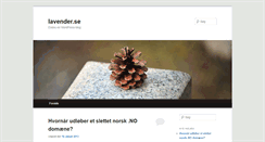 Desktop Screenshot of lavender.se