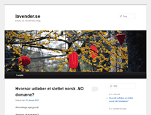 Tablet Screenshot of lavender.se